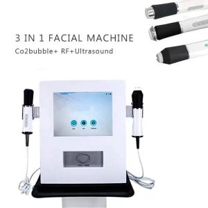 Portátil 3 em 1 mesoterapia Tecnologia de RF RF Oxigênio Descascando o ultrassom Facial Limpeza profunda antienvelhecimento Remova a máquina de tratamento de acne para uso comercial