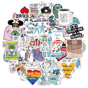 Ny sexig 50st International Nurses Day Graffiti Stickers DIY Kylskåp Laptop Bagage Suitcase Waterproof Cartoon Sticker Decal Classic Toy