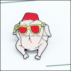 Pins Brooches Jewelry Cartoon Fashion Cute Dog Enamel Pins Red Sunglasses Brooch Button Badge Kid Backpack Accessories Personality Trinket