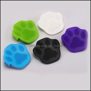 Prodotti per la toelettatura del cane Pet Home Garden Animali domestici Sile Guanto per il lavaggio Cat Bath Brush Pettine Capelli in gomma Ma Dhfxi