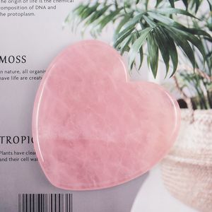 Anti Aging Therapy Beauty Face Care Guasha Stone Scraper Massager Neck Skin Real Natural Rose Quartz Heart Form Facial Lifting Gua Sha Tool