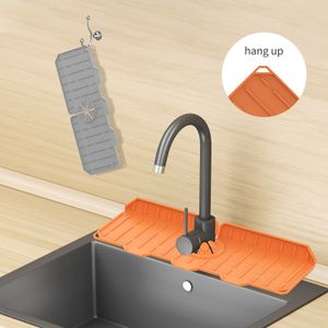 Kitchen Guard Tools Silicone Faucet Handle Drip Catcher Tray Sink Faucets Mat for Kitchens Sink Splash HH22-103