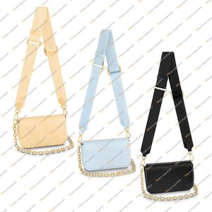 Ladies Fashion Casual Designer Luxury EmbroideryWALLET ON STRAP Cross body Shoulder Bags TOTE Handbag High Quality TOP 5A M81400 M81399