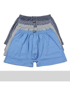 Calzoncillos 5 uds., ropa interior para hombres mayores, bóxer de algodón tejido, cabeza de pantalón agrandada, pantalones cortos holgados grandes Xl-4xl para padre