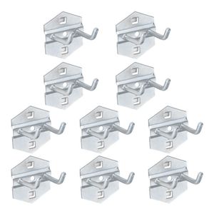 Hooks & Rails 10PCS Tool Hanging Hook Metal Display Rack Shop Good Shelf Thickening Hole Plate Household Kitchen 50MMHooks