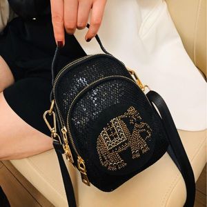 Bolsas de noite Designer de luxo Mini bolsa para mulheres ombro de ombro Crossbody bolsa de bolsa de bolsa de bolsa seqüestros estampas de animais sacevening