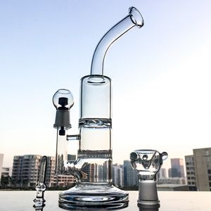 Partihandel Heady Beecomb Hookahs Glass Bong Turbine Oil Dab Rigs Disc per vattenrör 18 mm kvinnlig fog med skål