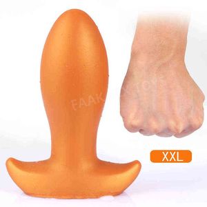 Nxy anal oyuncaklar yumuşak silikon süper büyük fiş büyük popo boncuk anüs genişleme stimülatörü prostat masajı erotik seks kadın için 220510