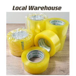 US Warehouse Transparent Box Afdichting Zelfklevend Klein formaat Tape Express Verpakking Tape Spot Supply B1
