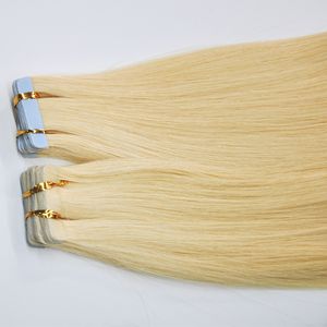 Hotsale menschliches Haar dicke Haut Schuss nahtloses unsichtbares Band Remy Hair 100g natürliche Farbe 20 22 24 Zoll