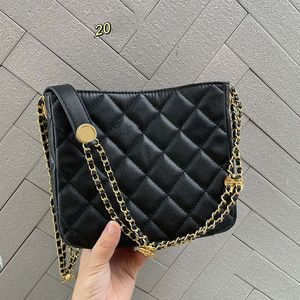 2022Ss F/W Early Fall Classic Mini Quilted Hobos Bags Coin Charm Caviar Leather Calfskin Gold Metal Hardware Matelasse Chain Strap Crossbody Shoulder Totes 20CM/24CM