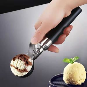 304 Rostfritt stål Ice Cream Scoops Stacks Digger Non-Stick Fruit Ball Maker Watermelon Spoon Tool 220509