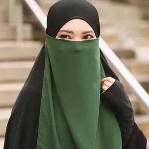 Etnik Giyim Tevazu Yüzü Kapak Eşarp Kadınlar Müslüman İslami Baş Bandı Kafa Arap Dua Vaferi Ramazan Niqab Tek Katman AMIRA CAP C