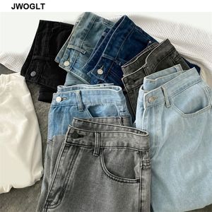 6 färger mäns regelbundna passform jeans män denim byxor streetwear stil blå svart denim jeans herrkläder 210412