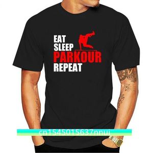 Boy Eat Sleep Parkour Repeat Tee Shirt Summer T Shirts For Men Custom Cotton Short Sleeve Family Clothes Tops 220702