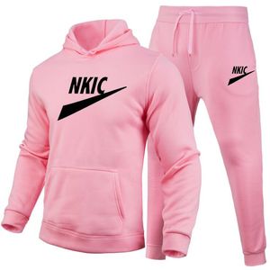 Herrbanor Autumn Women's Clothes Sportkläder Två stycken Set Men Jacket Sweatpants Brand Clothing Man Sweatsuit Sports Suits Make