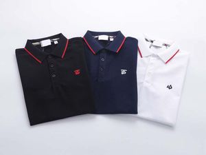 Дизайнерские мужские футболки поло Мужская летняя рубашка Polo Homme Футболки с вышивкой Футболки High Street Trend Top Tee M-3XL 16
