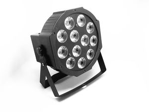 Cree RGBW 12x12 W 4in1 LEDフラットスライマッパクワッドLuce Luce Luce Luce Del eTapa DJ DMX Luce della Lampada 4/8チャンネル