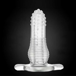 Massage Soft Toy Silicone Sex Shop Anal Sextoys för två intima leksaker ihåliga analplugg Male Penis Insert Design Safety Erotic Plug BDSM