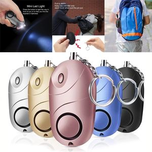 130 dB Personal Security Alarm Keychain With LED Lights Emergency Self Defense Protect Alert Safety Scream Loud For Women Girls Kids Seniors