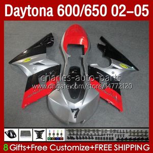 OEM Fairings For Daytona 600CC 650CC 650 600 CC Daytona650 Red black 2002 2003 2004 2005 Bodywork 132No.181 Daytona600 2002-2005 Daytona 600 02 03 04 05 ABS Body Kit