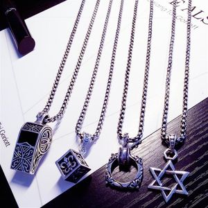 Chrome Pendant Long Hip Hop Boys Handsome Hip hop Girls Neck National Necklace Jewelry Summer Style Hearts Ch348r