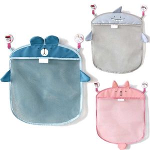 Bebek banyo örgü çanta emici tasarım banyo oyuncakları için çanta çocuklar sepet karikatür hayvan şekilleri bez kum oyuncakları net çanta 220531