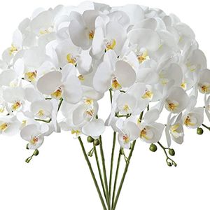 Dekorative Blumenkränze, künstliche Blume, 45 cm langer Stiel, künstliche Orchidee, gefälscht, für Zuhause, Wohnzimmer, Schlafzimmer, Dekoration, Arrangement V