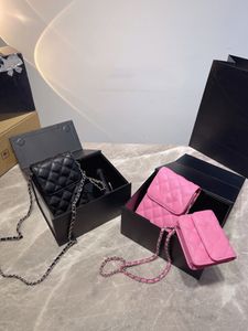 Pink chain mobile phone bag designer luxury 5A high-end quality fashion women's armpit banquet coin purse