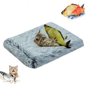 Cat Beds & Furniture Winter Plush Pet Nest Waterproof Moisture Proof Removable Washable All Seasons Suitable For Supplies Cats Dogs Cama Gat