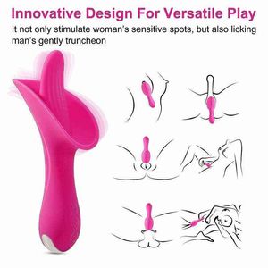 Wholesale clit vibrators resale online - NXY Tongue Licking G Spot Clitoral Vibrator Clit Tickler Toy for Women Frquency Modes Vibrating Vaginal Massage Adult Orgasm