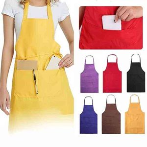 Kitchen Apron Barista Bartender Chef BBQ Hairdressing Cooking Apron Catering Uniform Anti-Dirty Overalls Kitchen Accessories Y220426