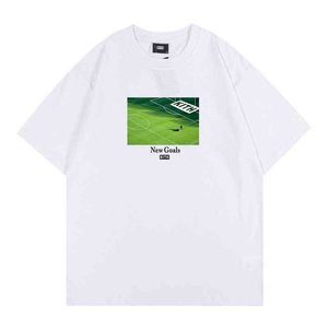 INS American Fashion Brand Kid Pacle SS футбольное поле вдохновляющее лозунг-футболка мужская крупная