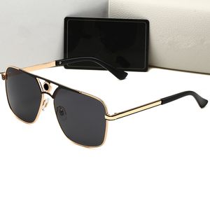 Óculos de sol da praça masculino designer de metal feminino óculos de sol grande quadro uv400 óculos retro gafas de sol