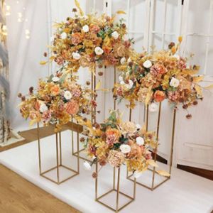 Dekoration Artificial Flowers Ball Wedding Table Centerpieces Decor Flower Wedding Party Scene Layout IMake069