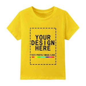 men forcustomization t shirt Custom T shirts Cotton Design Kid s Pure Color Round Neck Short Sleeved Summer DIY Printed