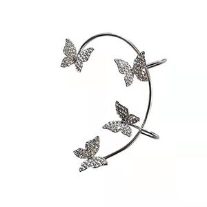 Brincos Borboleta Ear Cuffs Alpinista Wrap Around Brincos para Mulheres Menina Fada Direita Esquerda Sem Piercing Clipe de Orelha de Ouro Prata Jóias Presente