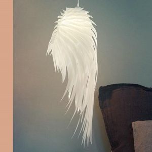 Lampade a sospensione Luci nordiche Modern Creative Angel Wing Feather Lamp Mobili per sala da pranzo Living Hanging Lampada a led in acrilico