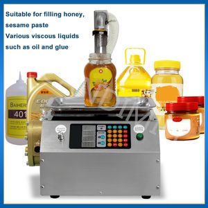 wholesale Edible Oil Filler Fully Automatic Honey Filling Flowing Machine Lubricant Glue Filling Machine Smart Csy-L15