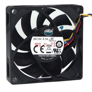 CoolerMaster 70mm PWM fan DC 12V 0.70A 7cm 70x15mm 7015 4 teller için fan soğutma CPU Soğutma Fanfans