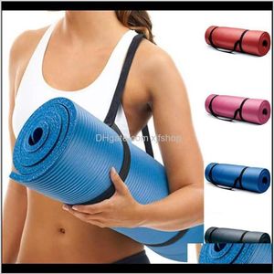 Wholesale nbr fitness mat resale online - Mats Mm Nbr Thick Durable Widened Thickened Non Slip Mat For Beginner Environmental Fitness Gymnastics Yoga Ege Aznmx314p