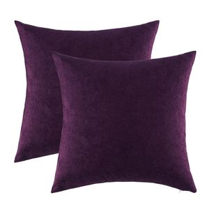 GIGIZAZA Lila kuddfodral 45x45 50x50 för bäddsoffa Heminredning Kuddfodral för soffa sovrum Lyxiga örngott 210401