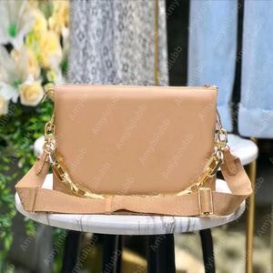 2022 torebki markowe coussin taupe kopertówka torebka na ramię kobiety torebki crossbody lady pouch łańcuszki torebka torebka skórzana listonoszka z wytłoczonym paskiem