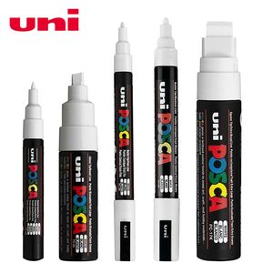 5pcsset uni Posca Paint Pen Mixed Mark 5 Storlekar vardera med 1 penna PC1M3M5M8K17K Målning Pop Poster Advertising Pens 201116