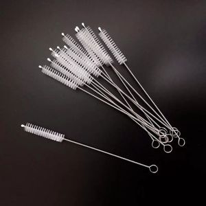 17,5 cm Trinkhalmbürste, Flaschenreiniger, Edelstahl-Reinigungsbürste, Nylonbürsten, Trinkpfeifenreiniger, kostenloser Shop