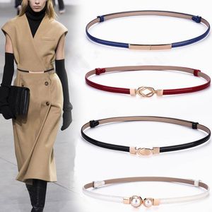 Belts Fashion Designer Women Thin Skinny Dress Belt Adjustable Patent Leather Strap Ladies Waistband Decorative Ceinture Femme