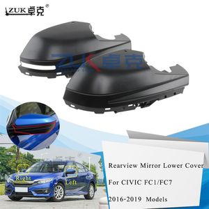 ZUK Left Right Exterior Rearview Mirror Lower Cover Outer Mirror Base Housing Hood For HONDA CIVIC 2016 2017 2019 FC1 FC7274a