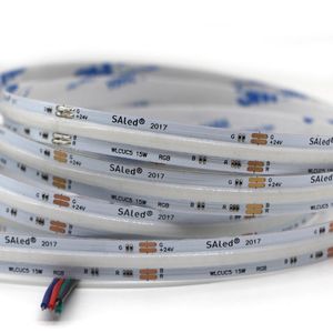 Remsor LED RGB Strip Light 24V 840LEDS/M 10 mm PCB 14W/M flexibel lampband för inomhusdekorationsbelysning TV -spelare 1/2/3/4/5mled