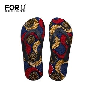 FORUDESIGNS African Style Flip Flop Slippers Sandals Flat Female Indoor Outdoor Flipflops Tongs Femme Sandales Africaine Y200423 GAI GAI GAI