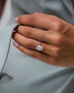 Jovovasmile Moissanite K Rose Gold S Setting Carat x75mm Moderne Ovale Cutdiamond Wedding Engagement Ring